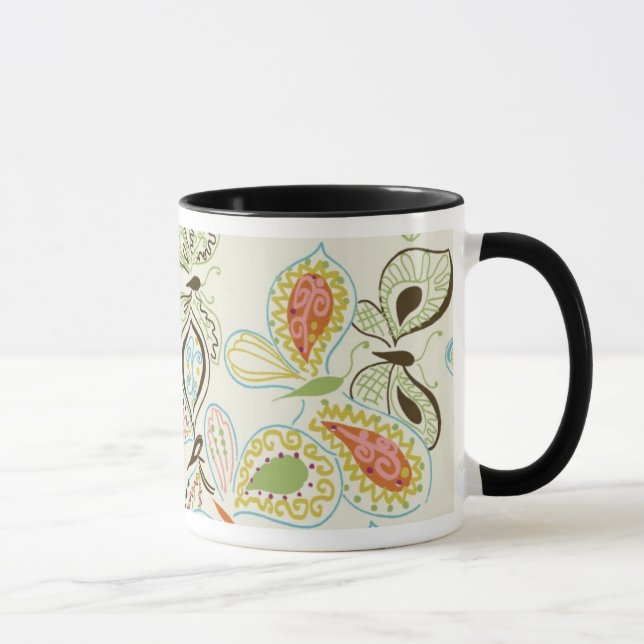 Dancing Butterfly in Cream Mug (Right)