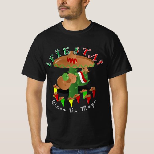 Dancing Cactus Cinco De Mayo T_Shirt