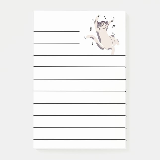 "Dancing Cat" Post-it Notes (Front)