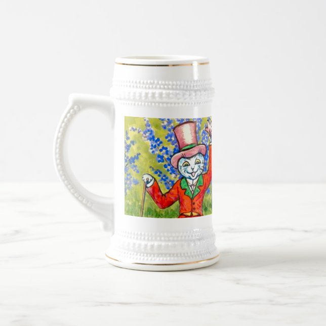 Dancing Cats Beer Stein (Left)