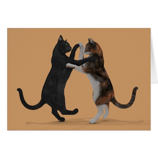 Dancing Cats Cards (Front Horizontal)
