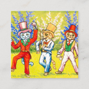 Dancing Cats Enclosure Card