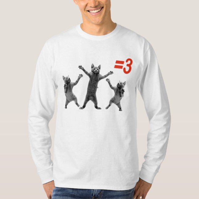 dancing cats equals three nc T-Shirt (Front)