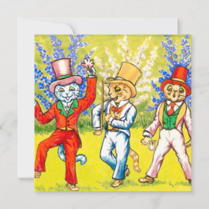 Dancing Cats Invitation