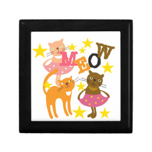Dancing Cats Keepsake Box