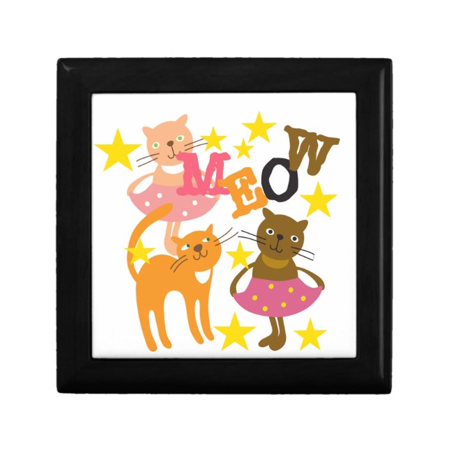 Dancing Cats Keepsake Box (Front)