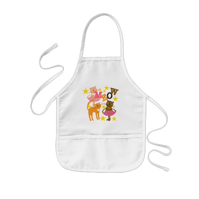 Dancing Cats Kids' Apron (Front)