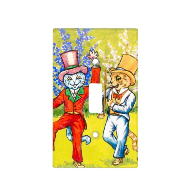 Dancing Cats Light Switch Cover (Front)