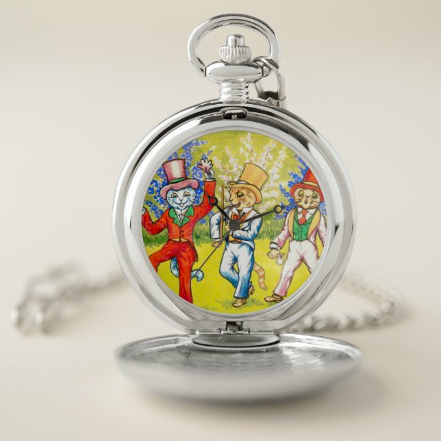 Dancing Cats Pocket Watch (Inside)