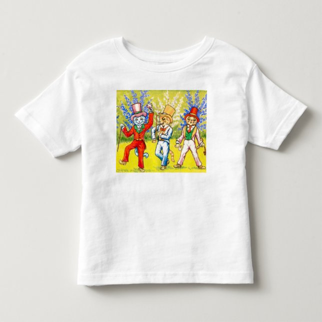 Dancing Cats Toddler T-shirt (Front)
