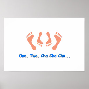 Dancing Cha Cha Feet Poster