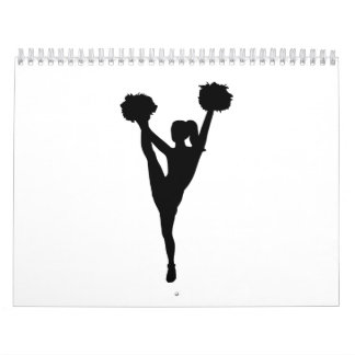 Dancing cheerleader girl calendar