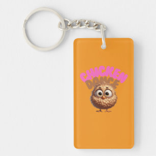 Dancing Chicken Acrylic Keychain