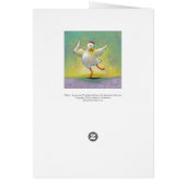 Dancing chicken - awesome modern dance art cards (Back)