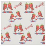 Dancing Chili Peppers Fabric