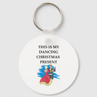 dancing christmas present keychain