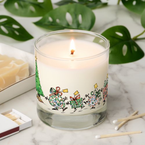 Dancing Christmas Tree and Dancing Presents Scented Candle