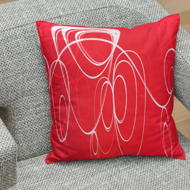 Dancing circles throw pillow (Creator Uploaded)