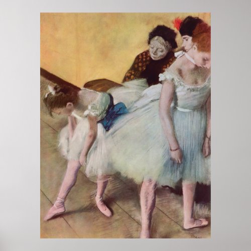 Dancing Class by Edgar Degas Vintage Ballet Poster