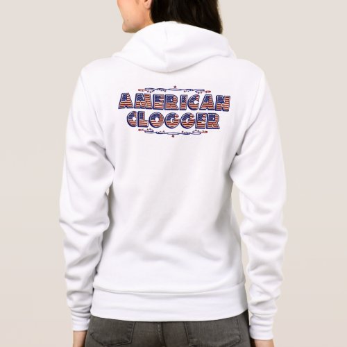 Dancing Clogging Flag Clogger American Hoodie