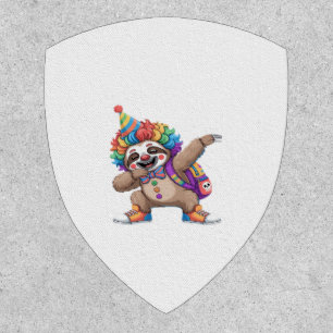 Dancing Clown Dabbing Spooky Halloween sloth Overs Patch