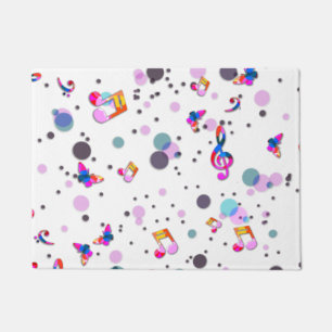 Dancing Colorful Music Doormat