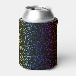 Dancing Colorful Music Notes Musician Music Lovers Can Cooler