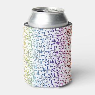 Dancing Colorful Music Notes Musician Music Lovers Can Cooler