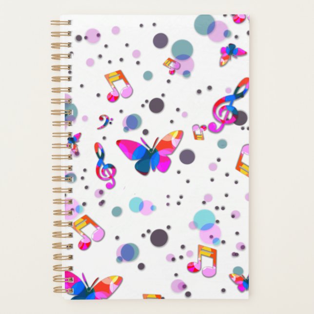 Dancing Colorful Music Planner (Front)