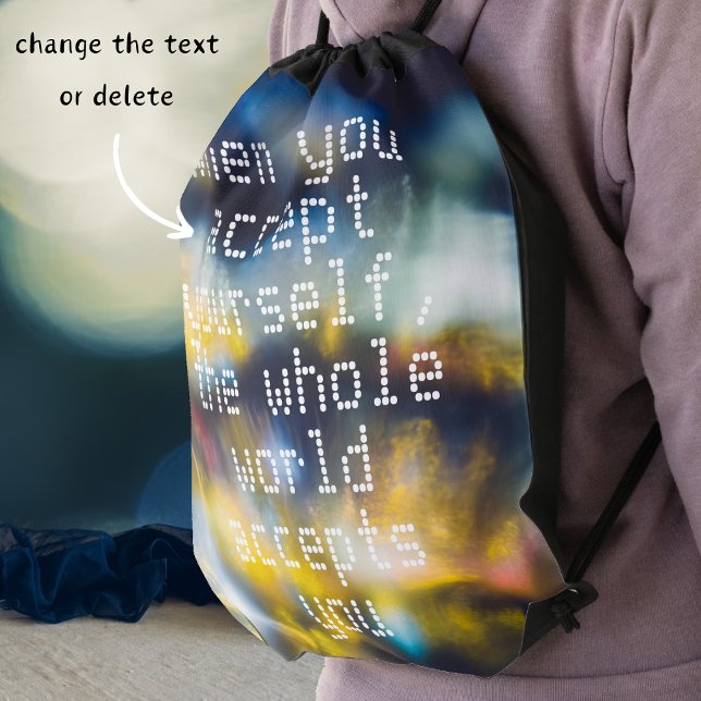 Dancing cosmic lights drawstring bag (Creator Uploaded)