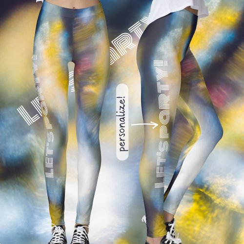 Dancing cosmic lights leggings