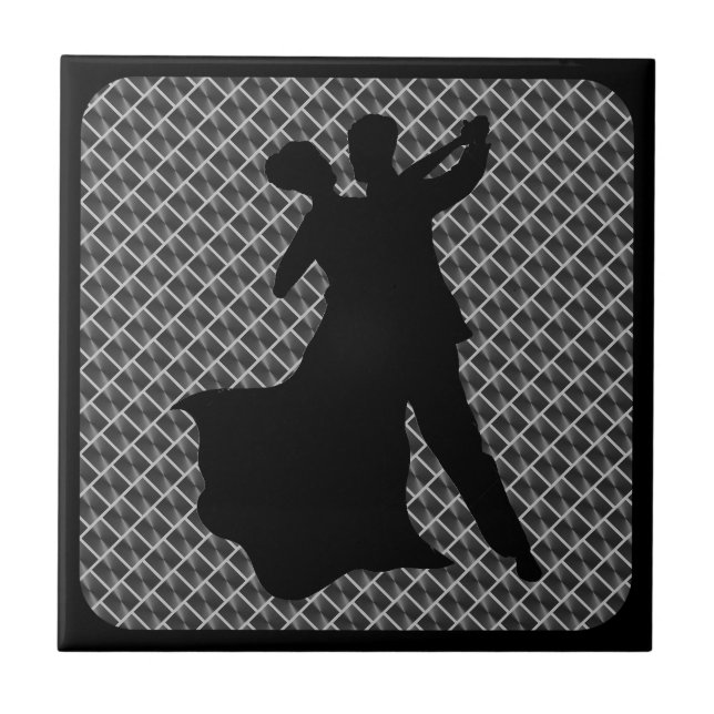 DANCING COUPLE CERAMIC TILE (Front)