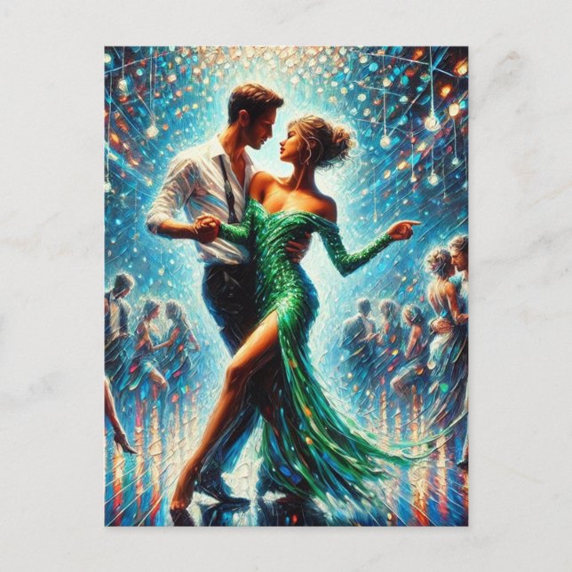 Dancing Couple in a Nightclub Postcard (Front)