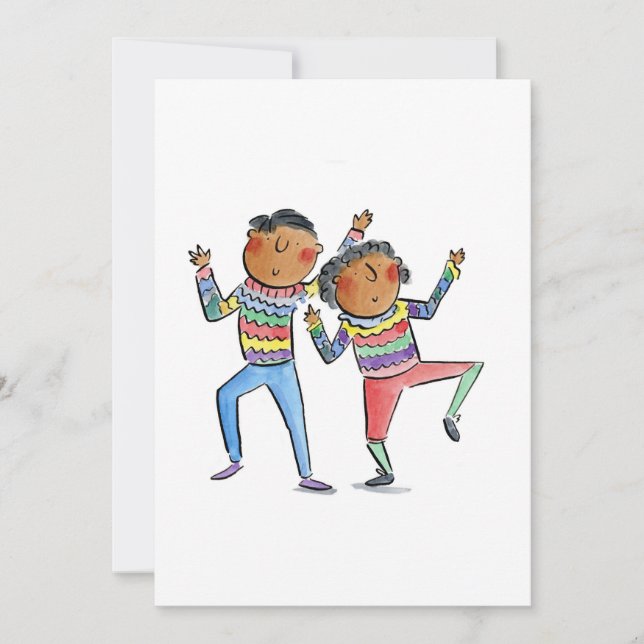 Dancing Couple Invitation (Front)