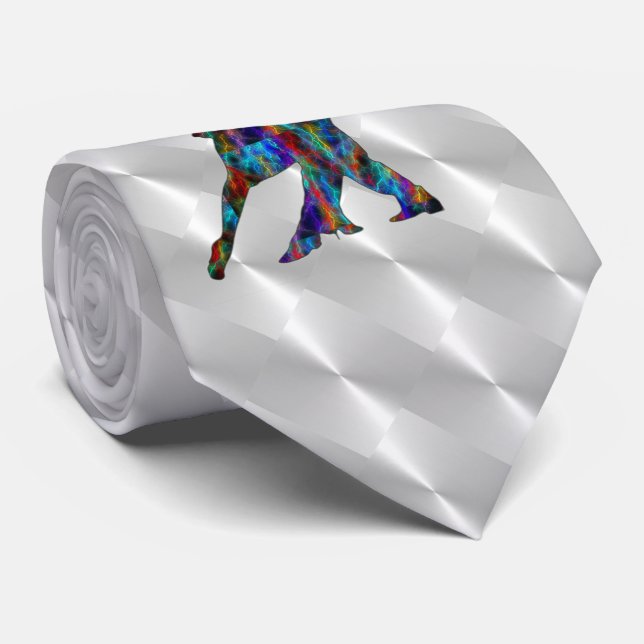 DANCING COUPLE NECK TIE (Rolled)