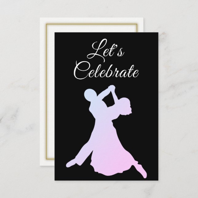 Dancing Couple Party Invitation (Front/Back)