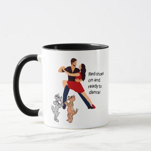 Dancing Couple Tango AND Dancing Dogs Coffee Mug