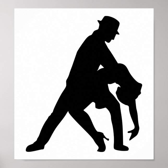 Dancing couple tango poster (Front)