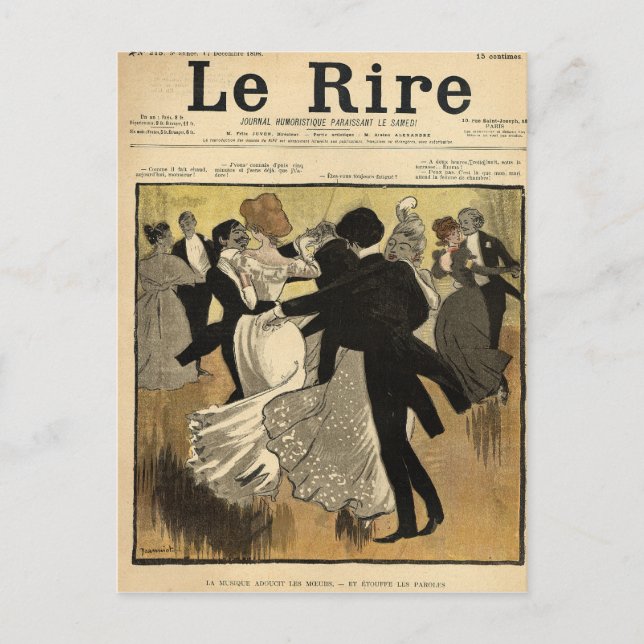 Dancing Couples Postcard (Front)