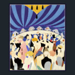 Dancing couples vintage poster 1921<br><div class="desc">Restored and digitally enhanced vintage poster from 1921 showing dancing couples in Art Deco style. Image courtesy of the Library of Congress.</div>