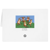 Dancing cows by Mootisse Cards (Back Horizontal)