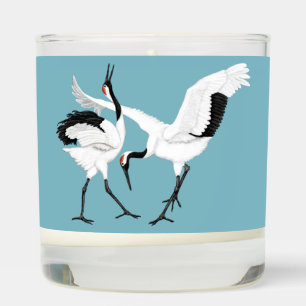Dancing cranes  scented candle