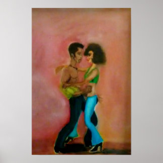 Dancing created by Artist Roger Bates Poster