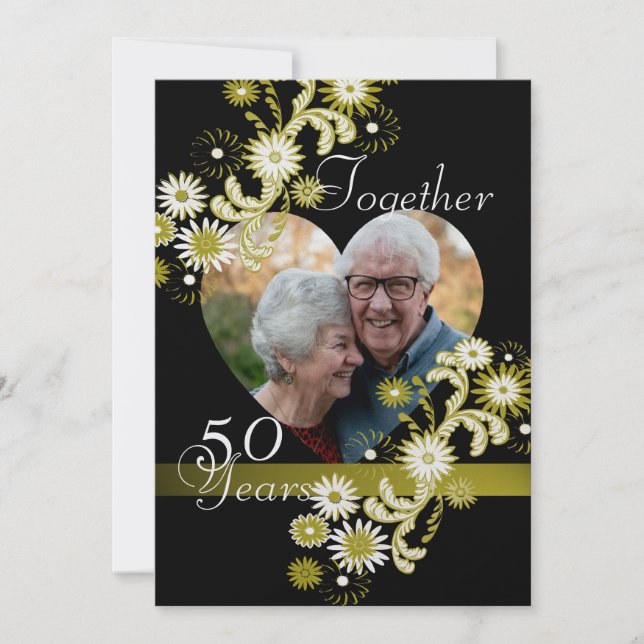 Dancing Daisies/ 50th Anniversary Invitation (Front)