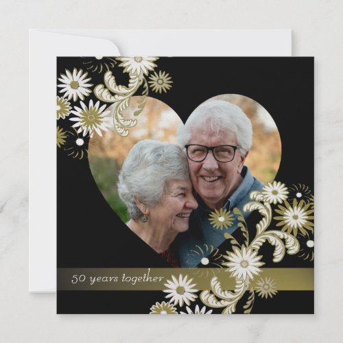 Dancing Daisies/ Golden Anniversary Personalized Invites