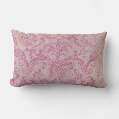 Dancing Damask  Throw Pillow Lumbar 13 x 21