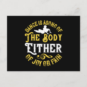 Dancing - Dance Is A Song Of The Body Postcard