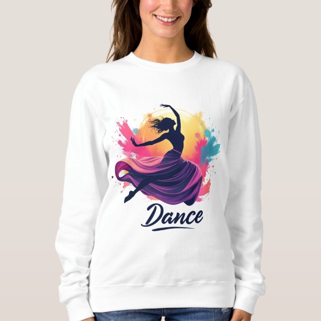 dancing danceparty dancelover sweatshirt (Front)