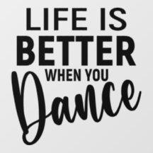 Dancing Dancer Decor Wall Floor Decal