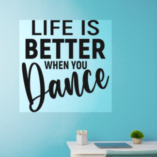 Dancing Dancer Decor Wall Floor Decal